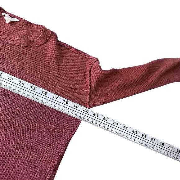 Eileen Fisher Sweater Women’s PP Petites Organic Linen Crew Neck Brown Pullover - Picture 8 of 10